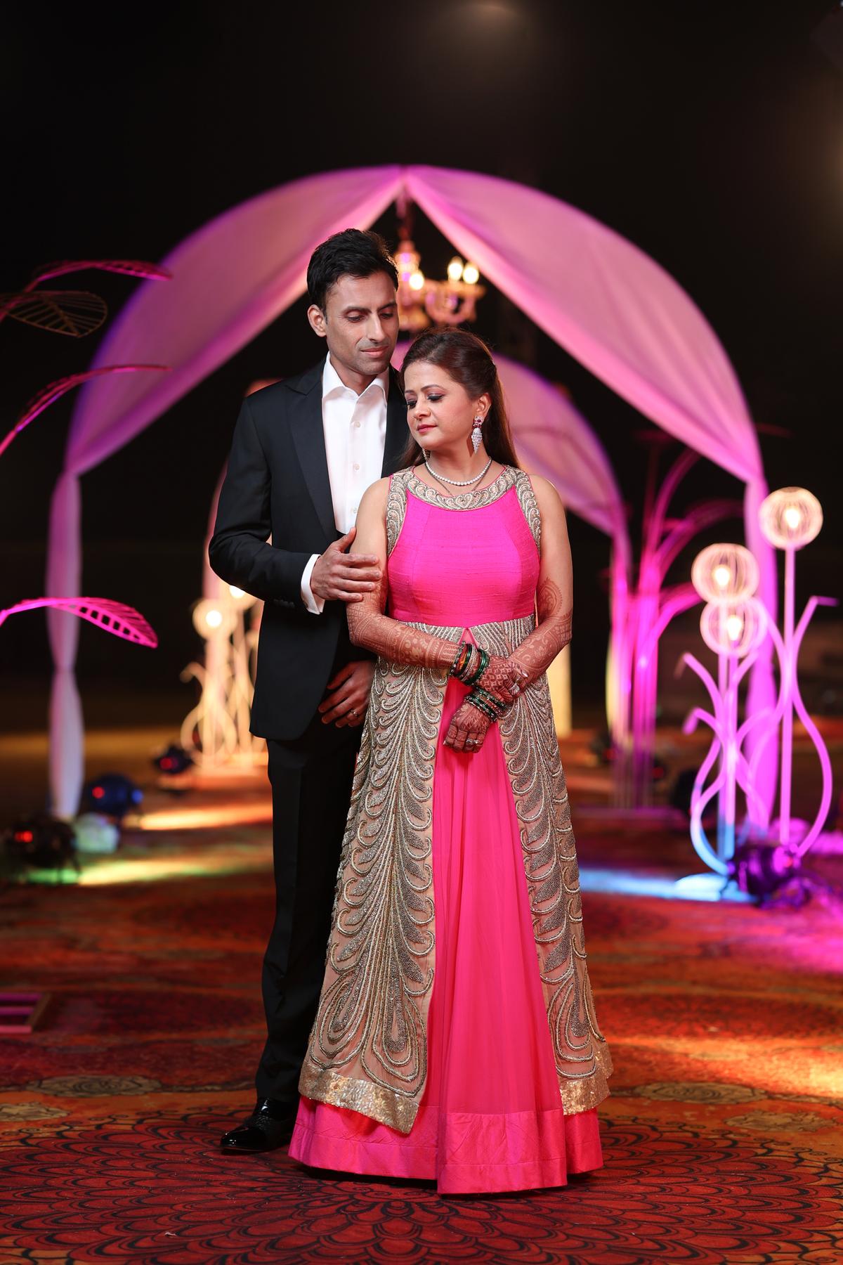 Bride and Groom Sunset