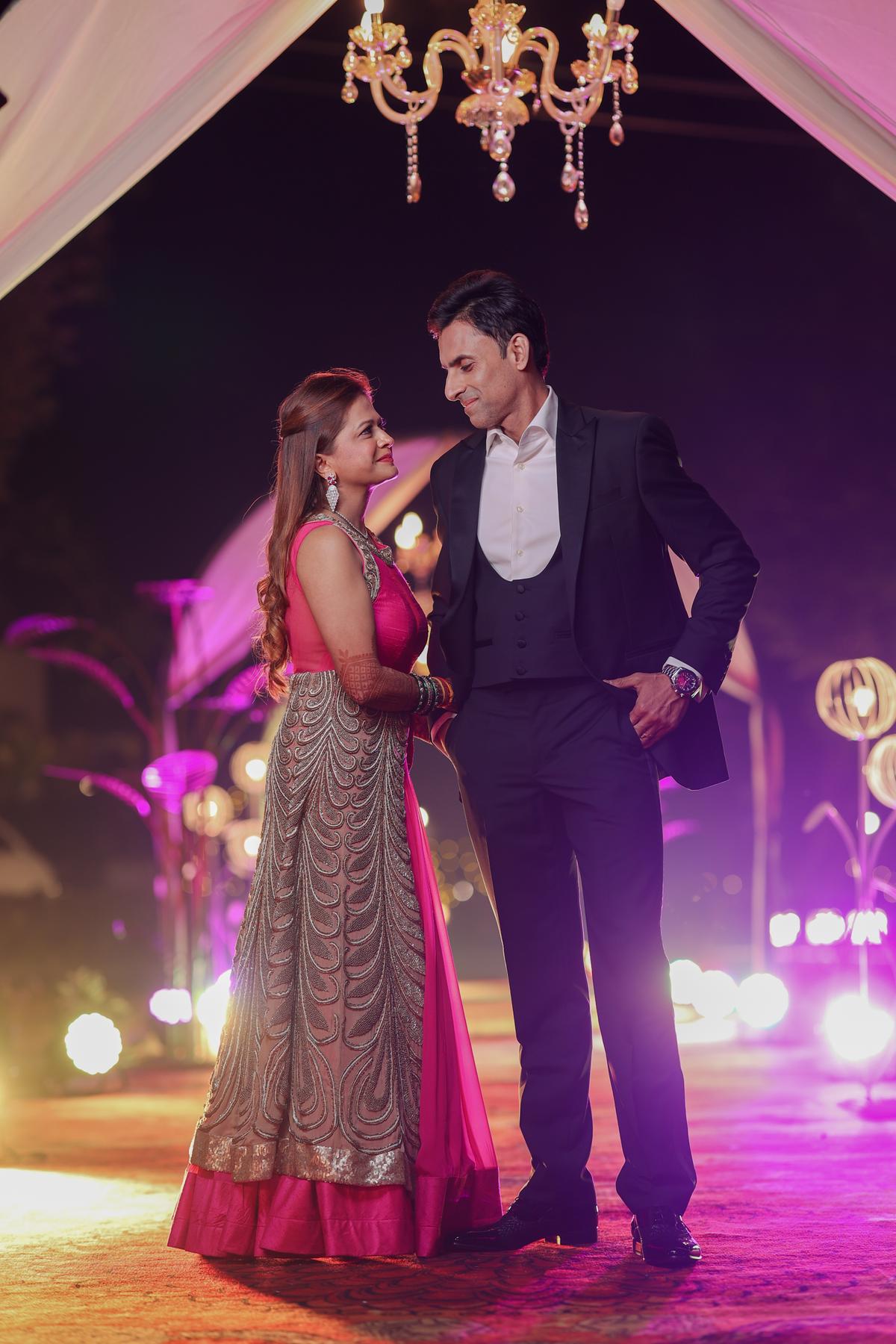 Bride and Groom Sunset